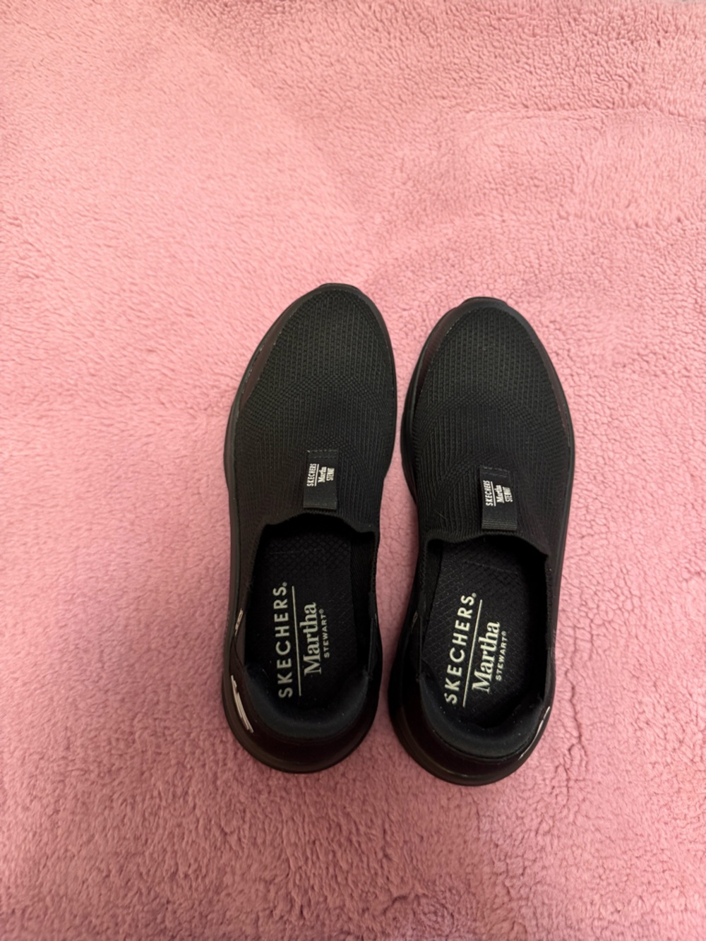 Women’s Skechers Martha Stewart Black Slip-On Knit Loafers